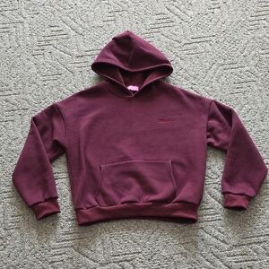 Edikted Basic Girl Hoodie Medium Color Maroon